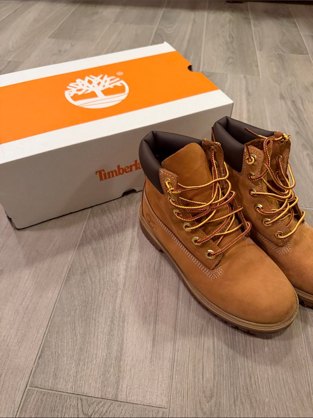 Timberland Brown Kids Classic Work Boots Size 4